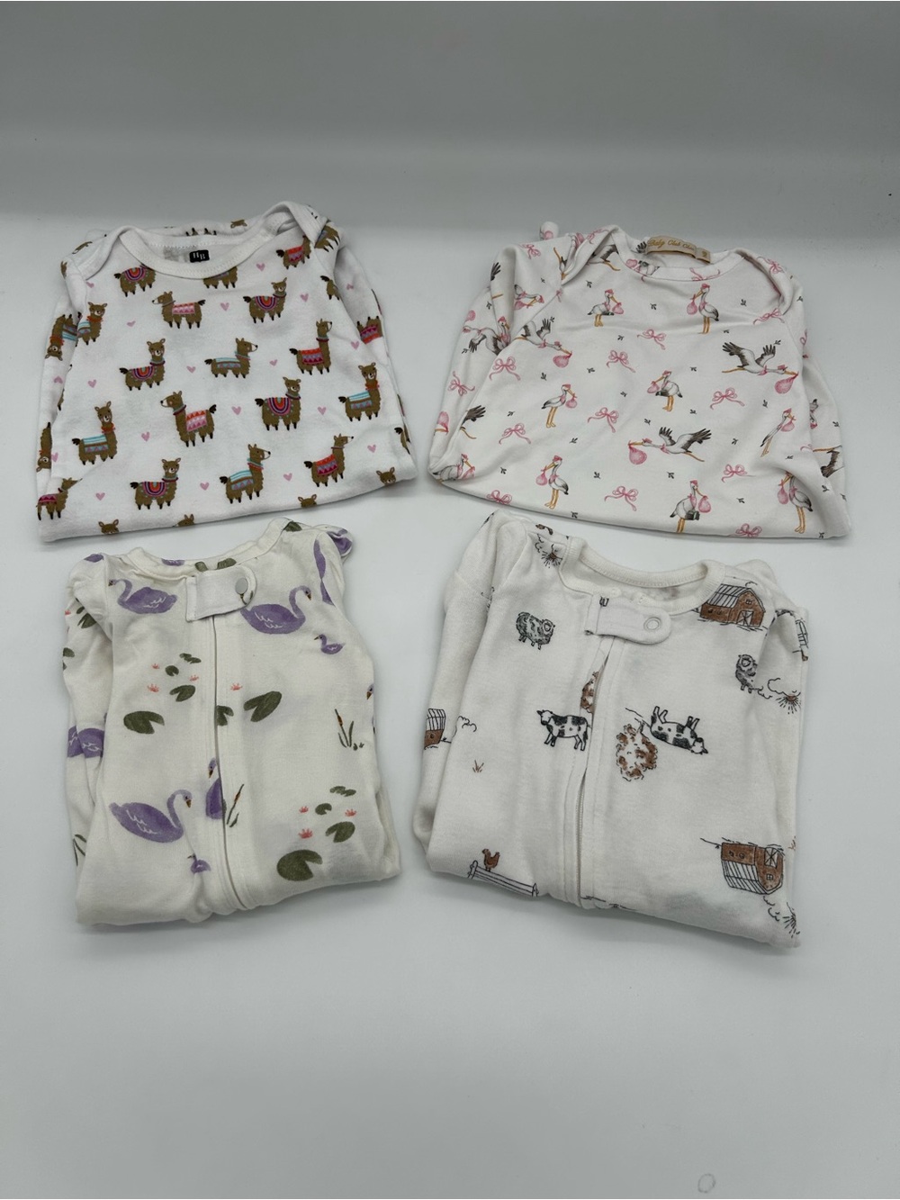Newborn Onesie Custom Variety Pack (Set of 4, Size NB